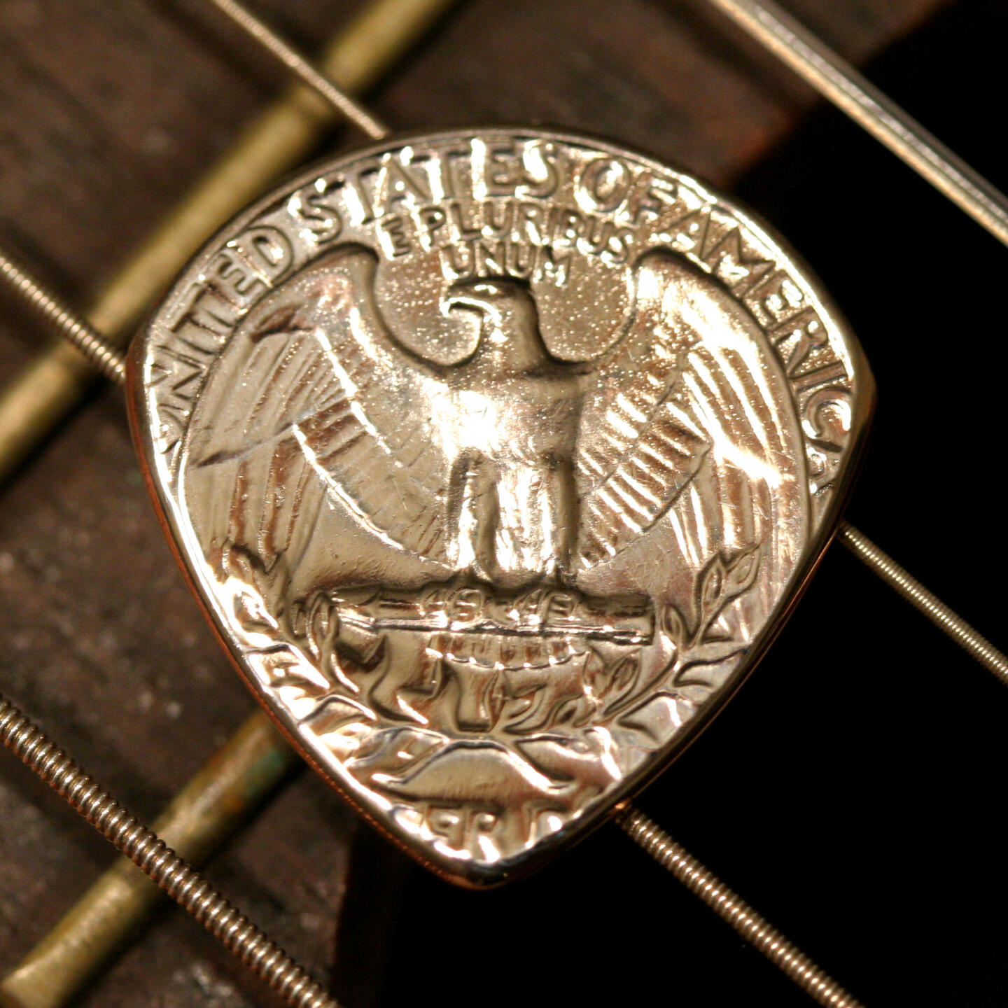 coin guitar pick